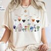Disney Halloween Inside Out 2 Ghost Balloon Mummy Characters Shirt