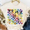 Disney Mickey And Friends LGBT Pride Checkerboard T-shirt