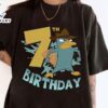 Disney Phineas and Ferb Birthday Perry Seventh Birthday T-Shirt