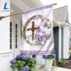 Easter Cross He Is Risen Flag - Christian Flag