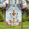 Easter Day Rabbit Flag He Is Risen Jesus Christ Flag - Christian Flag