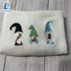 Merry Christmas Easter Gnomes Women's Embroidered Sweatshirts Gift Christmas 2 Easter Gnomes Women's Embroidered Sweatshirts Gift Christmas