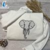 Elephant Embroidered Sweatshirt Gift Christmas