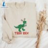 Embroidered Tree Rex Christmas Dinosaur Christmas Gift T-Rex Party Shirt