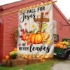 Fall Jesus Cross Flag Fall For Jesus He Never Leaves Thanksgiving Halloween Pumpkins Flag, Halloween Garden Flags 2 Fall Jesus Cross Flag Fall For Jesus He Never Leaves Thanksgiving Halloween Pumpkins Flag, Halloween Garden Flags