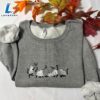 Ghost Cats Embroidered Sweatshirt Gift Christmas