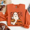 Ghost Halloween Sweatshirt, Womens Halloween Shirt, Halloween Party Shirt