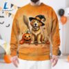 Golden Retriever Dog In Spooky Autumn Halloween 3D Shirt 2 Golden Retriever Dog In Spooky Autumn Halloween 3D Shirt