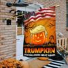 Halloween Flag Trumpkin Make Halloween Great Again Flag, Halloween Garden Flags