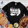 Happy Hallothanksmas Gift Funny Autumn Skies And Pumpkin Sweatshirt