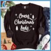 Happy Hallothanksmas Gift Funny Crazy Christmas Lady Sweatshirt