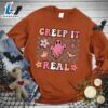 Happy Hallothanksmas Gift Funny Creep It Real Colored Edition Sweatshirt