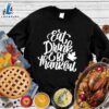 Happy Hallothanksmas Gift Funny Eat Drink & Be Thankful Version 3 Sweatshirt
