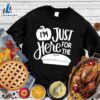 Happy Hallothanksmas Gift Funny I'm Just Here For The Pie Version Sweatshirt