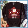 Happy Santa Ugly Christmas Colored Print Sweatshirt