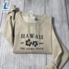 Merry Christmas Hawaii Aloha Embroidered Sweatshirt Aloha State Embroidered Crewneck Gift Christmas 2 Hawaii Aloha Embroidered Sweatshirt Aloha State Embroidered Crewneck Gift Christmas