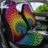 Hippie Flowers Pattern Car Seat Covers 2 Hippie Flowers Pattern Car Seat Covers