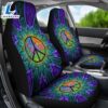 Hippie Peace Sign Car Seat Covers 3 Hippie Peace Sign Car Seat Covers