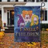 Hocus Pocus I Smell Children Halloween Three Witches Flag, Halloween Garden Flags 2 Hocus Pocus I Smell Children Halloween Three Witches Flag, Halloween Garden Flags
