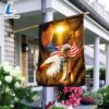 Merry Christmas Home Of The Free Because Of The Brave Jesus Patriotism Flag - Christian Flag 2 Home Of The Free Because Of The Brave Jesus Patriotism Flag - Christian Flag