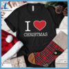 I Heart Christmas Colored Print T-Shirt Gift For Christmas 3 I Heart Christmas Colored Print T-Shirt