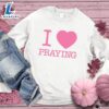 I Heart Praying Colored Sweatshirt Pink Edition , Cancer Awareness Shirt 2 I Heart Praying Colored Sweatshirt Pink Edition