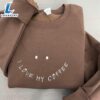 I Love My Coffee Embroidered Sweatshirt Gift Christmas