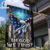 In God We Trust Christian Cross, American Eagle, The Thin Blue Line Flag