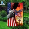 Jesus American One Nation Under God Eagle Flag - Christian Flag
