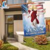 Jesus Is Coming Soon, Jesus Christ American Flag - Christian Flag