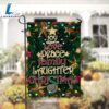 Joy Love Peace Family Laughter Christmas Garden FlagXmas, Garden Flags, Outdoor Xmas Flags