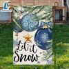 Let It Show Blue Bauble Plant Christmas Garden FlagXmas, Garden Flags, Outdoor Xmas Flags