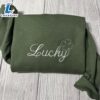 Merry Christmas Lucky Shamrock Embroidered Sweatshirt Gift Christmas 2 Lucky Shamrock Embroidered Sweatshirt Gift Christmas
