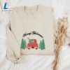Merry Christmas Embroidered Christmas Truck Holiday Shirt