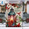 Merry Christmas Lantern And Bird Christmas Garden Flag