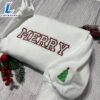 Merry Embroidered Sweatshirt, Women's Embroidered Sweatshirts