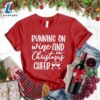 Running On Wine And Christmas Cheer T-Shirt