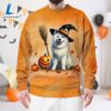 Samoyed Dog In Spooky Autumn Halloween 3D Shirt