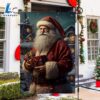 Santa Claus Holding Christmas Gifts Santa Claus Xmas Garden Flag