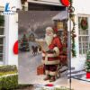 Merry Christmas Santas Snowy Soiree Gifts And Reading Book Santa Claus Garden Flag 3 Santas Snowy Soiree Gifts And Reading Book Santa Claus Garden Flag