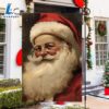 Merry Christmas Santas Thoughtful Gaze Santa Claus Garden Flag 2 Santas Thoughtful Gaze Santa Claus Garden Flag