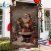 Santas Wintry Gift Delivery Santa Claus Xmas Garden Flag