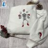 Merry Christmas Skeleton Christmas Embroidery Sweatshirt Gift Christmas 2 Skeleton Christmas Embroidery Sweatshirt Gift Christmas