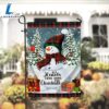 Snowman All Hearts Come Home For Christmas Garden FlagXmas, Garden Flags, Outdoor Xmas Flags
