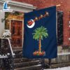 South Carolina Christmas Flag Santa Palmetto Tree - Christmas Flag