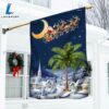 South Carolina Christmas Flag Santa Sleigh Palm Tree Christmas Night in South Carolina