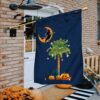 South Carolina Halloween Witchcraft Flag Pumpkins Palm Tree, Halloween Garden Flags 2 South Carolina Halloween Witchcraft Flag Pumpkins Palm Tree, Halloween Garden Flags