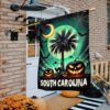 South Carolina Happy Halloween Spooky Flag, Halloween Garden Flags 3 South Carolina Happy Halloween Spooky Flag, Halloween Garden Flags