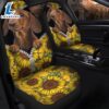 Sunflower Brown Dachshund Premium Custom Car Seat Covers Decor Protector