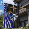 The Thin Blue Line American Eagle Christian Cross Flag - Christian Flag